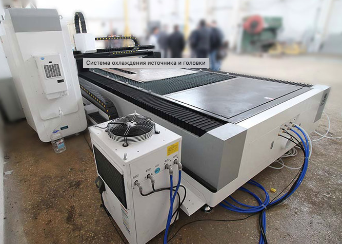 Волоконный лазер Gweike LF3015LN (базовая модель отдельный электрический шкаф с кондиционером) LF3015LN фото
